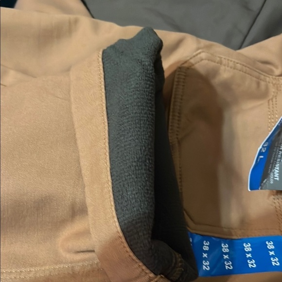 NWT Coleman Brown Canvas Utility fleece lined Pants 40x30 - Picture 6 of 8